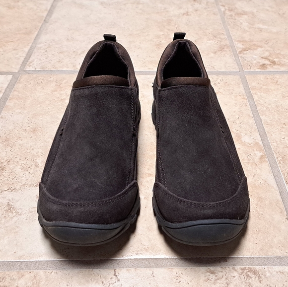 🤎Lands End Kids All Weather Slip On Shoe- Spice Brown, Size 3 - Picture 2 of 9